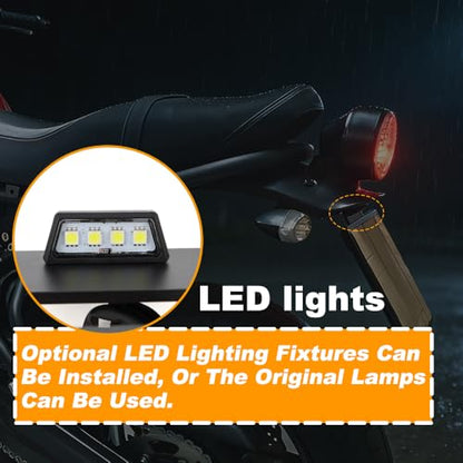Motorcycle Fender Eliminator with LED Light Fit for XSR700 2015-2026 License Plate Holder Tail Tidy