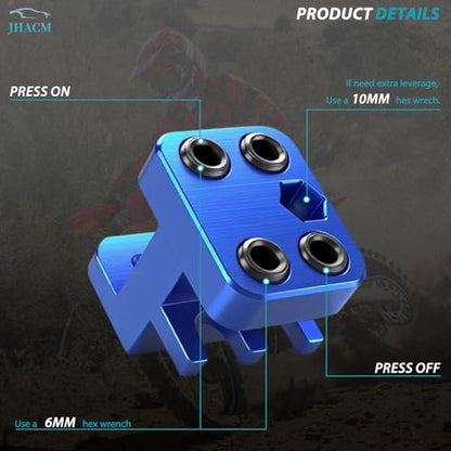 JHAC Master Link Press Tool Fits for Drag Specialties Motorcycle ATV 520 525 530 Bike Chain Tool Motorcycle Chain Tool (Blue)