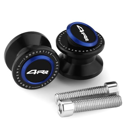 8mm CNC Aluminum Motorcycle Swingarm Spools Sliders Rear Stand Frame Sliders Compatible With Ninja ZX4RR 2026 2025 2024 2023 ZX-4RR ZX400 ZX4RR Accessories (Blue) - color: blue