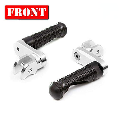 MC MOTOPARTS MPRO Black 40mm Riser CNC Front Foot Pegs Compatible with YZF R1 00-21 YZF R6 03-19 YZF R1M 15-21 R1S - color: Black, size: 40mm Extension