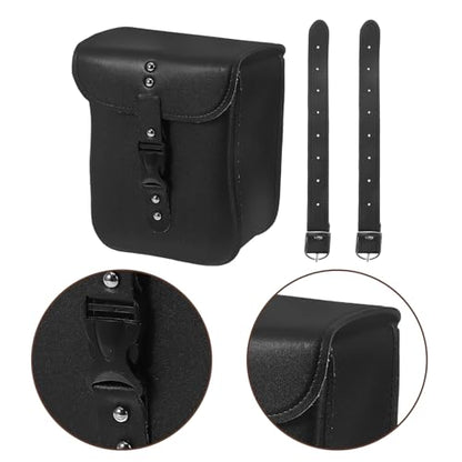 VALICLUD Universal Motorcycle Handlebar Tool Bag 2pcs, Small Waterproof Front Fork Storage Pouch for Electric Bikes and Motorbikes, Sturdy Handlebar Storage for Daily Commuter and Rider
