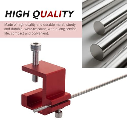 Motorcycle Chain Straightener, Rust-proof Metal Chain Adjustment Tool, Bike Chains Fast and Accurate Alignment Tool, for Motorcycles, Scooters, ATVs, Mopeds (Red)