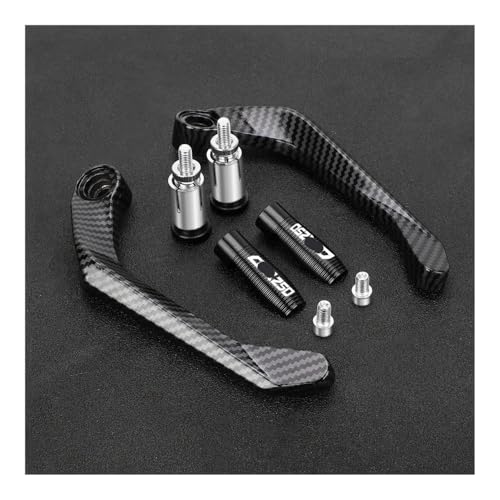 Motorcycle Handlebar Grips Brake Clutch Levers Guard Protector Handguard FOR CBR250 CBR 250 CBR250R CBR250RR 2011-2024 - color: Black With Logo