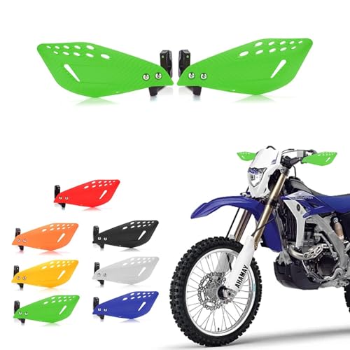 7/8" 22mm Motorcycle Handguards Handlebar Protector Gear for Dirt Bike ATV Yamaha Kawasaki Suzuki Honda(Green) - color: Green