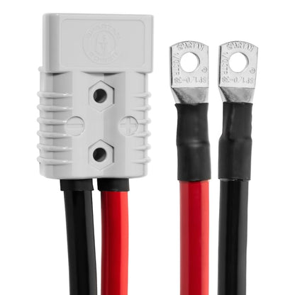 Spartan Power 1/0 AWG 20 Foot Battery Cable Quick Connector SP175A and 3/8" Ring Terminal - color: 20 Foot, size: 1/0 AWG