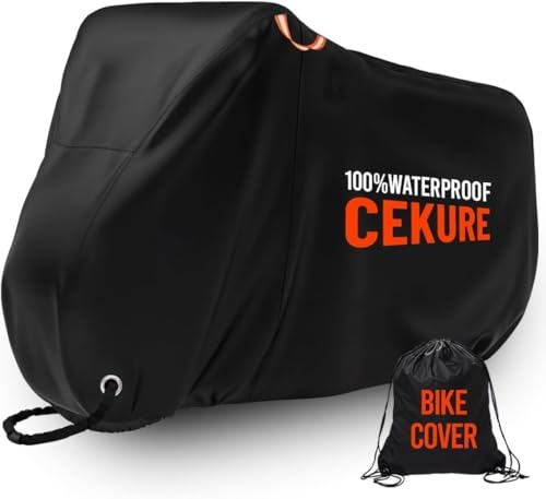 Bike Cover WaterProof Outdoor 210D, 2-3 Bikes Stationary - Heavy Duty Oxford Tear Resistant and Windproof Outdoor Storage Bicycle Cover, Bike Cover for Ebikes Comes with Carry Bag - size: 83x35x46 inches (Stationary)