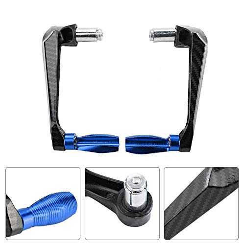Motorcycle Lever Guards, 7/8 inch Universal Aluminum Alloy Motorcycle Handlebar Brake Protector (Blue)