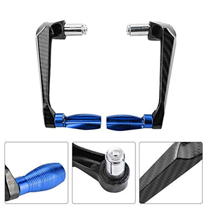 Motorcycle Lever Guards, 7/8 inch Universal Aluminum Alloy Motorcycle Handlebar Brake Protector (Blue)