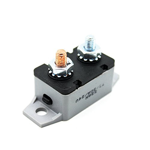 ZOOKOTO 12-24V 30 Amp ATV Resettable Circuit Breaker Fuse Holder 30A - color: 1Pcs, size: 30A