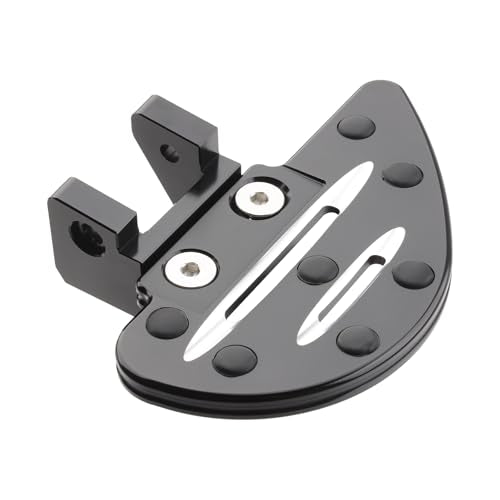 Motorcycle Passenger Footboard Foot Pegs for Can Am Spyder F3/ F3-S/ F3-T 2015+, Anti-Slip Wide Footpegs, Rear Footrest Floorboards, Motorbike Highway Footboard Accessories (Drop Shaped-Rear) - style: Drop Shaped-Rear