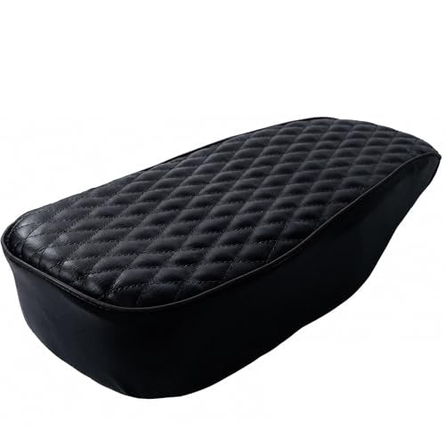 JMCHstore Black Diamond Stitch Retro Upgraded 17'' Seat Cover for Coleman BT200X Mini Bike 196cc, Hisun 200-7 for Viper 200cc Trail Bike Cushion Replacement Parts - color: Black Stitch