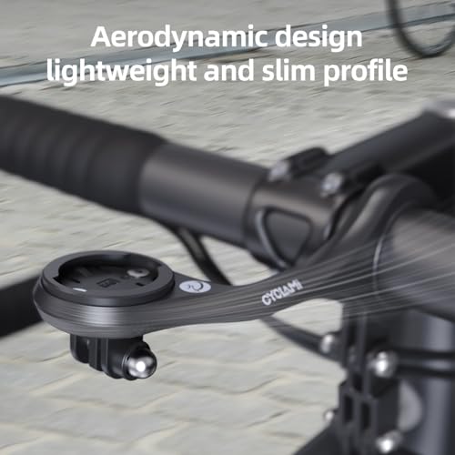 Out Front Mount Compatible with Garmin Edge GPS Bike Computer, XOSS G/G+, iGPSPORT Bike Light & Gopro Cycling Handlebar 25.4mm 31.8mm(M6) - style: M6