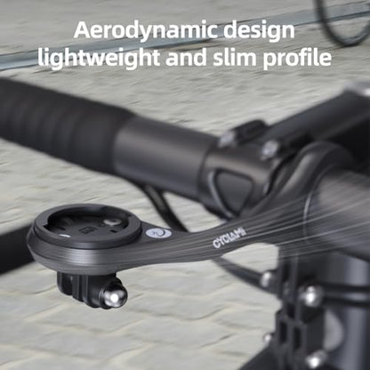 Out Front Mount Compatible with Garmin Edge GPS Bike Computer, XOSS G/G+, iGPSPORT Bike Light & Gopro Cycling Handlebar 25.4mm 31.8mm(M5) - style: M5