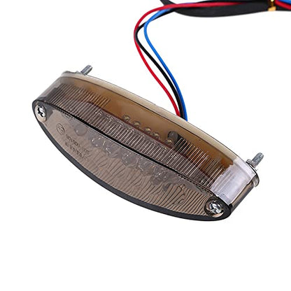 Motorcycle Taillight Universal Brake Stop Light ATV Tail Light - color: Smoke
