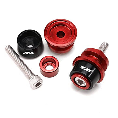 Compatible with 2025 R7 YZF R7 2026 R9 YZF R9 YZF R1 R1M R3 R6 S R25 R15 R125 Motorcycle CNC M6 Swingarm Spool Sliders Stand Screws Slider (Red) - color: Red