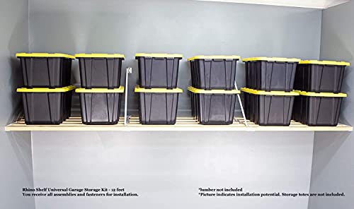 Rhino Shelf Universal Garage Storage Kit - 12 feet - size: 12-ft Length x 33.5-in Depth