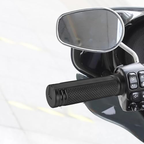 Motorcycle Hand Grips Handlebar Grips Fit for Harley Touring 2008-2025 Trike 2008-2025 Softail 2016-2024, 1 Inch Electronic Throttle Hand Grips - color: All Black