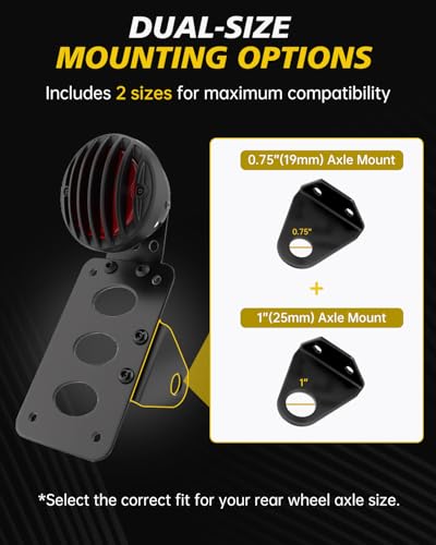 TSUNG Motorcycle LED Tail Brake Light with Side Mount License Plate Bracket, IP67 Waterproof, Polished Finish, Rear Light Assembly (Slat Kit) - color: Slat Kit