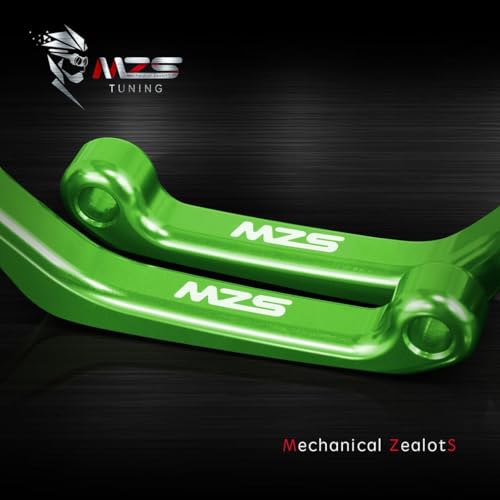 MZS Dirt Bike Brake Clutch Levers, Pivot Adjustable CNC Green Compatible with KX65 2000-2026 / KX85 2001-2025 / KX100 2001-2021 / KX125 2000-2005 / KX250 2000-2004 / KX250F 2004 - color: Green, size: KX65/KX85/KX100/KX125/KX250