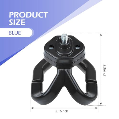 Motorcycle Helmet Hanger, Hanging Scooter Pothook Hook Accessories, Electric Scooter Handlebar Luggage Bag Holder with Double Claw Hook, Universal for Most Moped Scooters Bicycles (Black) - color: Black