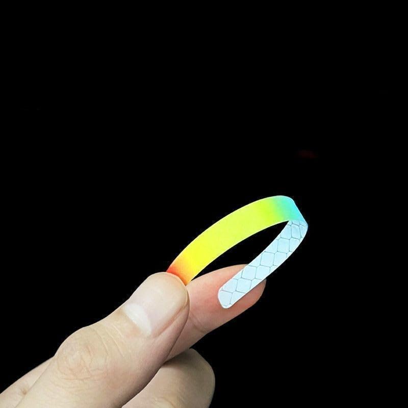 2 Pcs Universal Reflective Wheel Rim Stripe, Night Safety Warning Stickers, for Car Motorcycle Bicycles