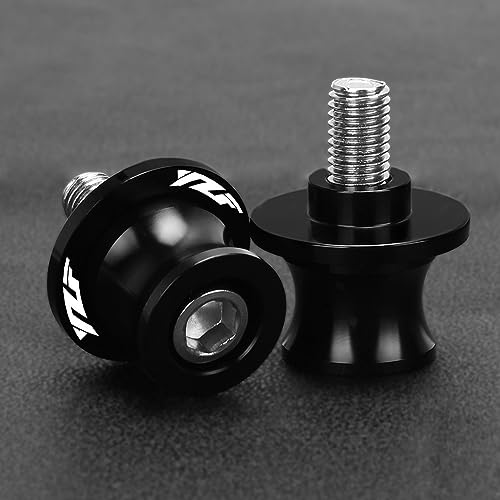 Rear Sliders Stand Screw Motorcycle Accessories 6MM Swingarm Spools Stand Screws Slider for Y&AMAHA YZF R1 R3 R7 R125 Moto Sliders Holder Equipments Parts (Color : YZF Black) - color: YZF Black