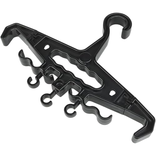 YOZWOO Sturdy Hanger Heavy Duty Standard Hanger Load Capacity Durable High Impact Resin for Body Armor Sturdy Police Military Gear Scuba Survival Equipment (Black) - color: Black