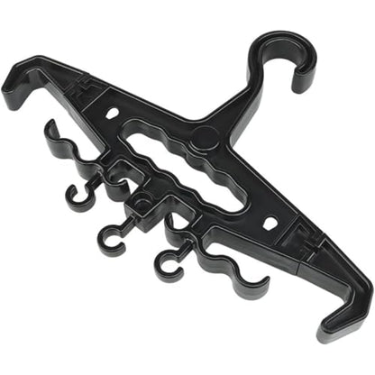 YOZWOO Sturdy Hanger Heavy Duty Standard Hanger Load Capacity Durable High Impact Resin for Body Armor Sturdy Police Military Gear Scuba Survival Equipment (Black) - color: Black