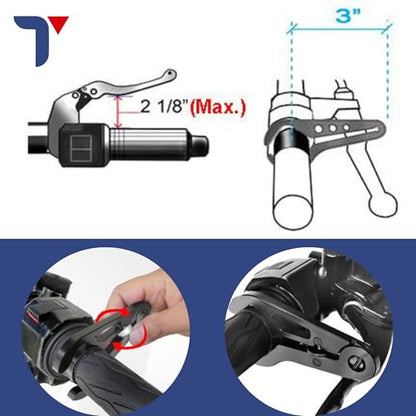 Universal Anti-Fatigue Motorcycle Throttle Lock, Heavy-Duty Cruise Control Assist - Wrist Support & Steady Speed for Long Riding Trips - Motorcycle Accessories