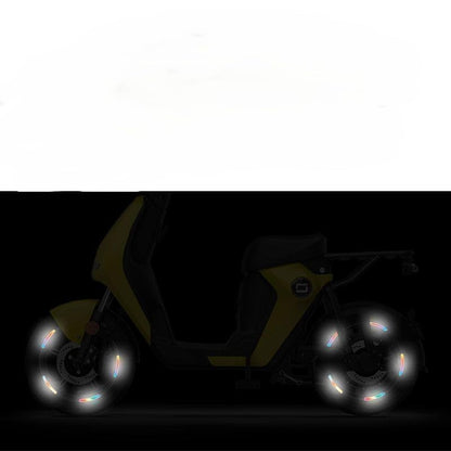 2 Pcs Universal Reflective Wheel Rim Stripe, Night Safety Warning Stickers, for Car Motorcycle Bicycles