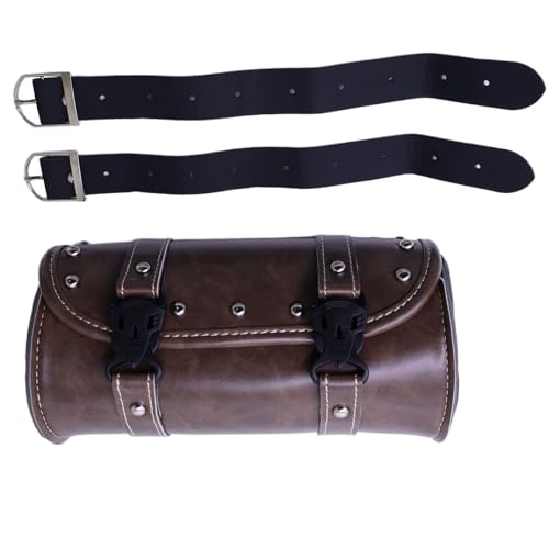 Motorcycle Handlebar Front Fork Bag Tool Roll Pouch Storage Saddlebag Retro style for Harley Honda Kawasaki Suzuki Yamaha universally suitable all motorcycle models