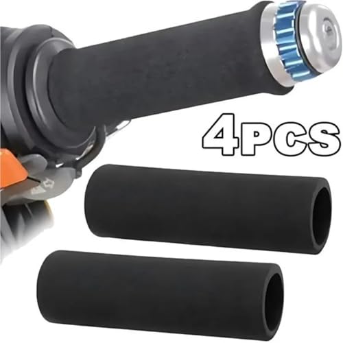 Motorcycle Handlebar Grips Motorcycle Handlebar Cover Slip-on Anti Vibration Comfort Grip Sleeve Foam Anti-Slip Moto Handle Levers Grips - color: 2 pcs