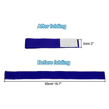 PATIKIL Boot Straps, 2 Pack Elastic Polyester Trousers Blouses Ankle Straps Pants Leg Bands with Hook and Loop for Hiking, Fishing, Hunting, 20", Blue - color: Blue, size: 20"