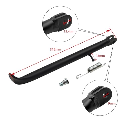 30cm 12Inch Universal Kick Stand with Spring Fit for 70cc 90cc 110cc 125cc 138cc 140cc 150cc 200cc Dirt Pit Bike (SDG SSR, Taotao, Coolster, KL10) Motorcycle