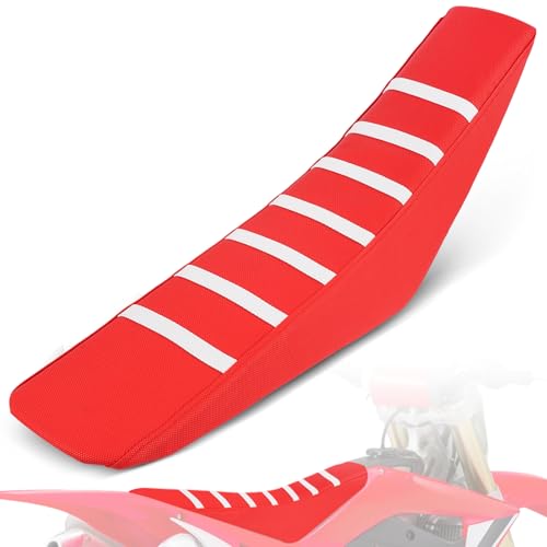 Dirt Bike Universal Seat Cover Non-Slip Gripper Soft Motorcycle Seat Covers for CRF YZF YZ EXC SX KLX KX TTR Most Motorcross Red - color: red