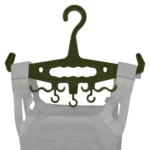 YOZWOO Gear Hanger Heavy Duty Standard Hanger Load Capacity Durable High Impact Resin for Body Armor Utility Police Military Gear Scuba Survival Equipment (Upgraded Green) - color: Upgraded Green