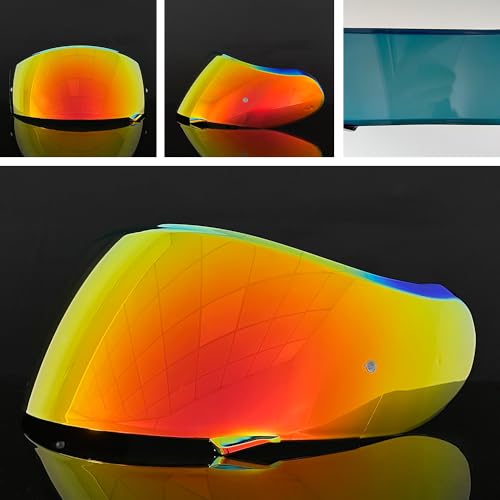 Neotec 2 Helmet Visor Replacement for,CNS-3 UV Protection Helmet Face Shield Compatible with SHOEI Neotec 2(Revo Deep Red) - color: Revo Deep Red- Day Use