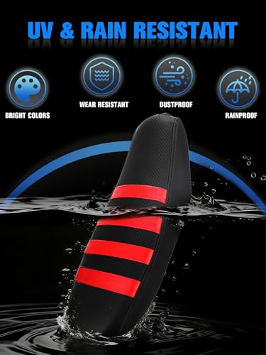 Dirt Bike Seat Cover for Talaria Sting MX3/R MX4 MX5/PRO Electric Bike Red,High Elastic Leather - color: red