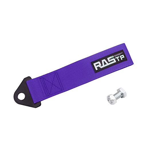RASTP High Strength Racing Tow Strap, Tow Hook Fit for Front or Rear Front Bumper Decorative Trailer Belt (Purple) - color: purple