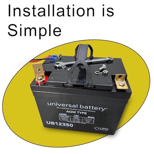 AlveyTech L Terminal Adapter Kit for Mobility Scooter & Power Chair Batteries (Screw Terminal to Post/Flag Terminal)