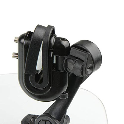 368mm Motorcycle Adjustable Windshield Extension Universal Clip-on Windscreen Transparent Brown - color: brown
