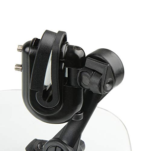 368mm Motorcycle Adjustable Windshield Extension Universal Clip-on Windscreen Transparent - color: transparent