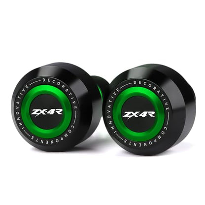 Motorcycle Frame Sliders Crash Bar Protector Compatible with Ninja ZX4R ZX4RR 2023 2024 2025 2026 | No Cut Kits Engine Fairing Guard Falling Protection ZX-4R ZX-4RR Accessories (Green) - color: green