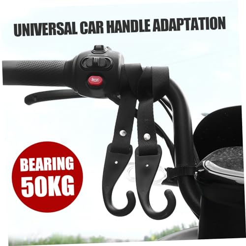 2pcs Hooks Easy Install Handlebar Holders for Helmets Gloves and Keys Material No Drill Required Capacity for
