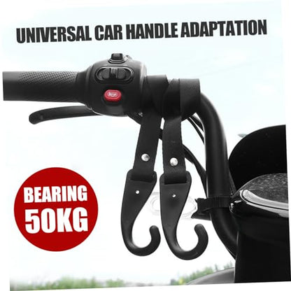 2pcs Hooks Easy Install Handlebar Holders for Helmets Gloves and Keys Material No Drill Required Capacity for