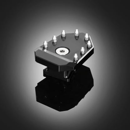 KLR650 Brake Pedal Black Rear Foot Extension Pedals Motorcycle Rear Pedals Footbrake Lever Pedal Enlarge Extension Pad Aluminum Alloy Compatible With KLR650 2008-2025 - color: Black