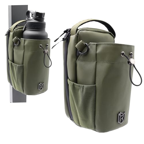 Magnetic Bottle Bag Sling Bag for Men and Women | Gym Bag for Gym, Travel, Work, and Sports | Keep Your Items off the Dirty Gym Floor With Magnetic Attachment (Green) - color: Green - 46 oz