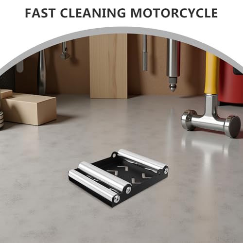 STOBAZA Motorcycle Tire Stand and Wheel Cleaning Tool Adjustable Heavy Duty Chain Holder Universal Maintenance Stand for Motorcycle Wheel Care