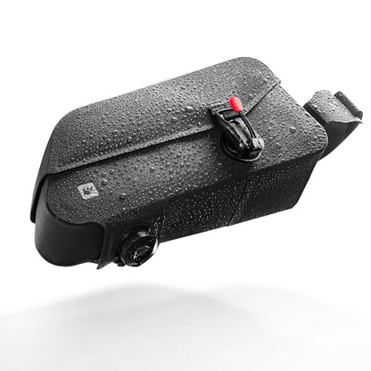 Rhinowalk Bike Frame Bag with Magnetic Flap Waterproof Bicycle Top Tube Bag Bikepacking Cycling Tools Storage Bag for MTB Road Bike - color: Black