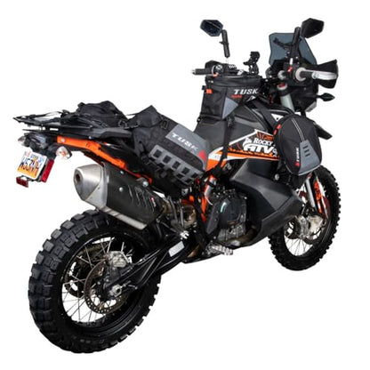 Tusk Excursion Rackless Luggage System Base Standard Heat Shield Black/Tan For BMW F900GS Adventure 2024